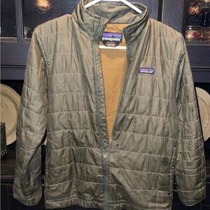 Patagonia Kids Green Quilted Jacket